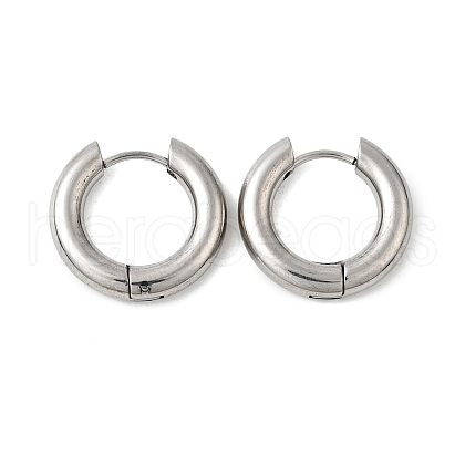 Tarnish Resistant 202 Stainless Steel Huggie Hoop Earrings EJEW-O087-08O-P-1