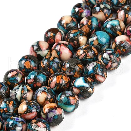 Natural Howlite Beads Strands G-Q017-C03-04-1