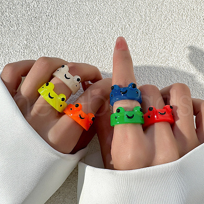 Resin Finger Rings for Women FS-WGBD8BE-07-1
