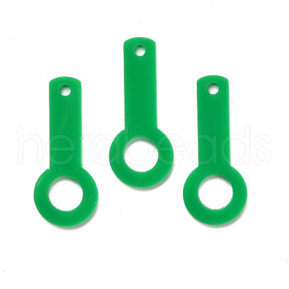 Acrylic Blank Tumbler Straw Charm Holder AJEW-XCP0002-97-1