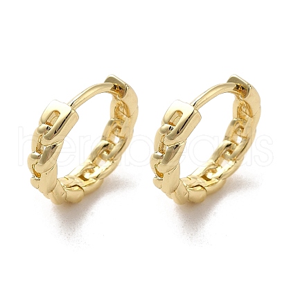 Rack Plating Brass Hoop Earrings EJEW-A031-04G-1