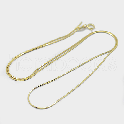 925 Sterling Silver Chain Necklaces STER-F039-14G-1