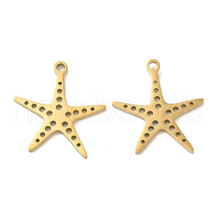 Ion Plating(IP) 304 Stainless Steel Pendants STAS-L020-021G-1