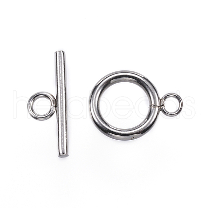 304 Stainless Steel Toggle Clasps STAS-F040-40C-P-1