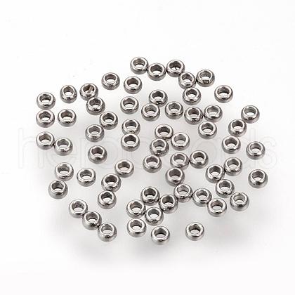 Tarnish Resistant 304 Stainless Steel Spacer Beads X-STAS-R065-80-1