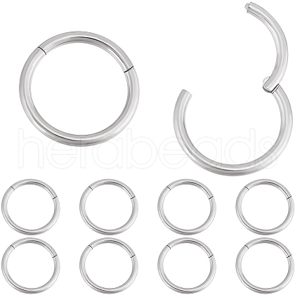 Beebeecraft 10Pcs 316L Stainless Steel Sleeper Earrings EJEW-BBC0001-56A-1