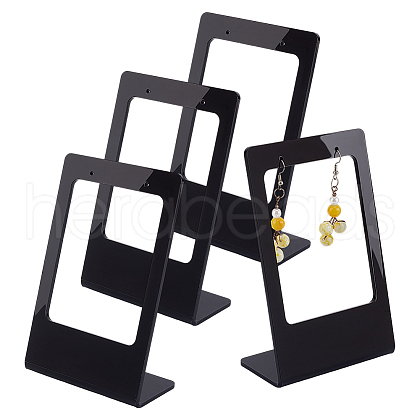 Acrylic Earring Display Stands EDIS-WH0012-46A-1