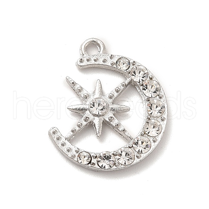 Alloy Crystal Rhinestone Pendants ALRI-K050-08P-1