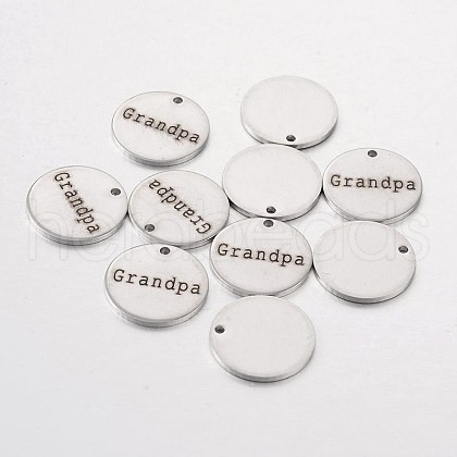 Non-Tarnish 201 Stainless Steel Pendants STAS-O078-B06-1