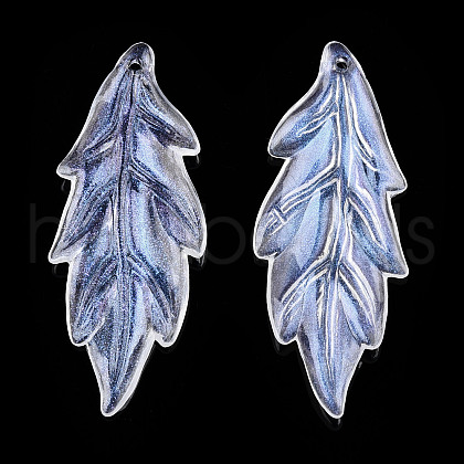 Transparent Acrylic Pendants X-OACR-T003-47-1