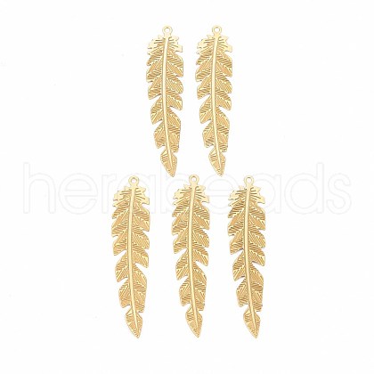 Rack Plating 304 Stainless Steel Filigree Pendants X-STAS-T057-36G-1