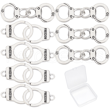 SUNNYCLUE 40Pcs 2 Style Tibetan Style Alloy Connector Charms TIBE-SC0001-62-1