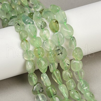 Natural Prehnite Beads Strands G-R445-8x10-25-01-1