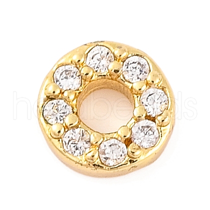 Rack Plating Brass Micro Pave Cubic Zirconia Cabochons KK-F874-04G-O-1