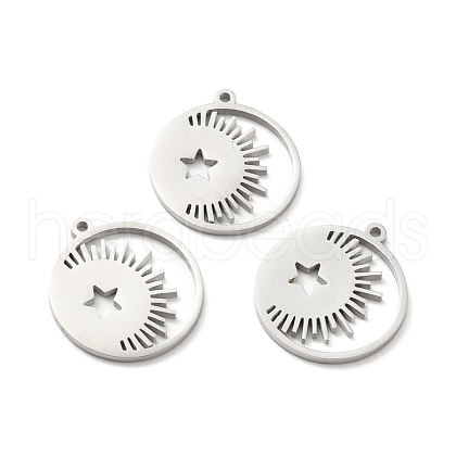 Non-Tarnish 304 Stainless Steel Pendants STAS-E152-02P-1