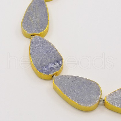 Natural Blue Aventurine Bead Strands G-N0046-02-1