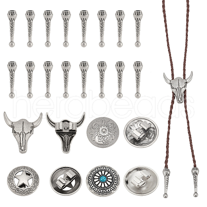   Alloy Bolo Tie Slide Clasps DIY-PH0022-64-1