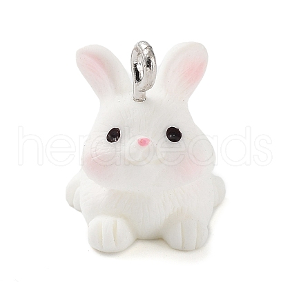 Opaque Resin Pendants RESI-Z014-01I-1