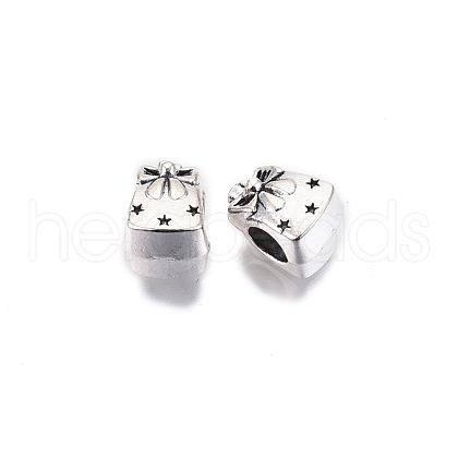Tibetan Style Alloy European Beads TIBE-S314-94AS-RS-1