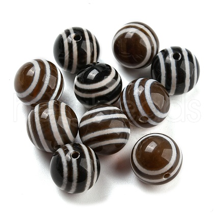 Tibetan Style dZi Beads TDZI-G013-08A-1