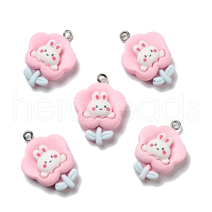 Opaque Resin Pendants RESI-D055-080P-1