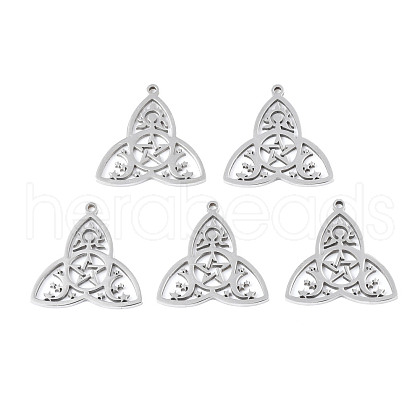 Non-Tarnish 201 Stainless Steel Pendants STAS-N098-046P-1