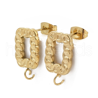 304 Stainless Steel Stud Earring Findings STAS-D366-12G-1
