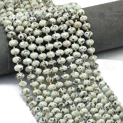 Natural Sesame Jasper Beads Strands G-P573-A34-01-1