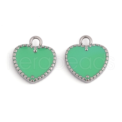 304 Stainless Steel Enamel Charms STAS-L022-485P-03-1