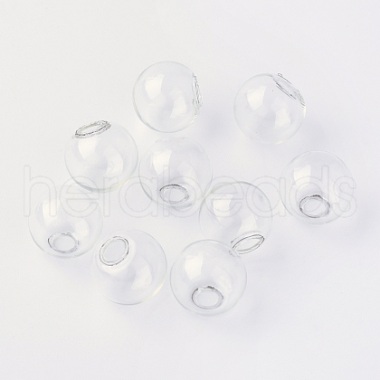 Round Mechanized Blown Glass Globe Ball Bottles X-BLOW-R001-8mm-1
