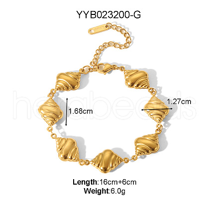 Stainless Steel Link Bracelets for Women MX1683-1-1