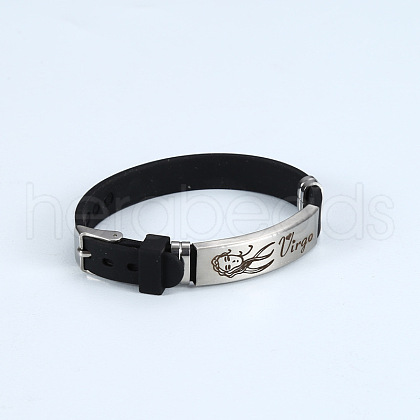 Silicone Cord Bracelets WG3CB09-05-1