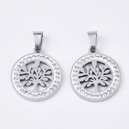 201 Stainless Steel Pendants STAS-N089-45P-1