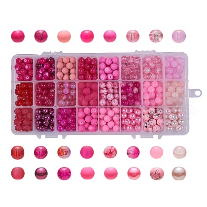Mixed Style Glass Beads DGLA-JP0001-28A-1