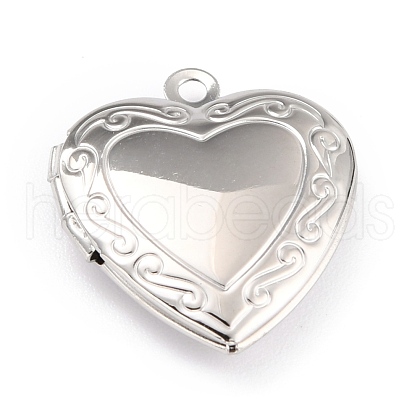 Non-Tarnish 316 Stainless Steel Locket Pendants STAS-L258-005A-P-1
