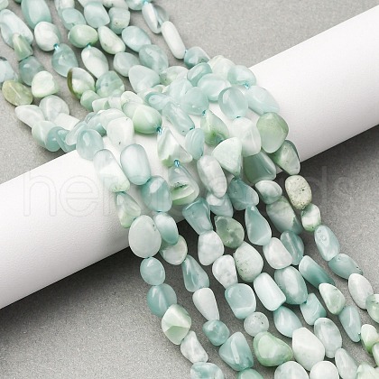 Natural Glass Beads Strands G-K395-A02-01-1