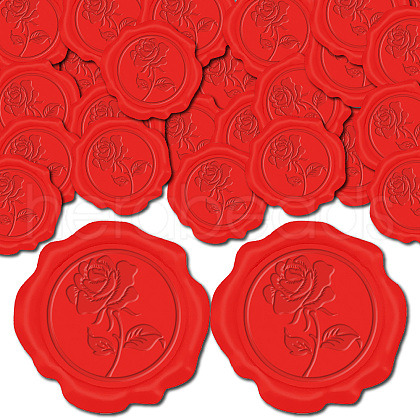CRASPIRE Adhesive Wax Seal Stickers DIY-CP0010-69E-1