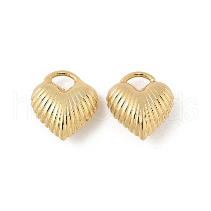 Heart Brass Pendants KK-M327-02B-G-1