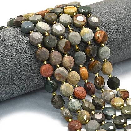 Natural Ocean Jasper Beads Strands G-C116-A137-01-1