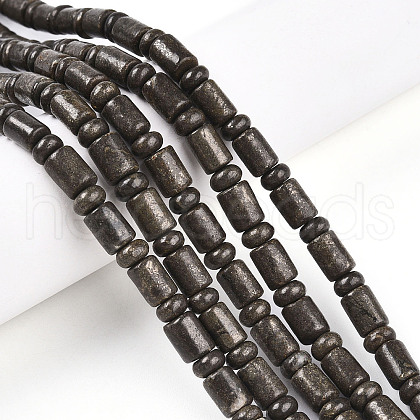 Natural Pyrite Beads Strands G-N346-03A-01-1