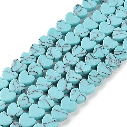 Synthetic Turquoise Beads Strands G-M403-A29-02-1