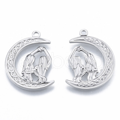 Non-Tarnish 201 Stainless Steel Pendants STAS-N098-195P-1