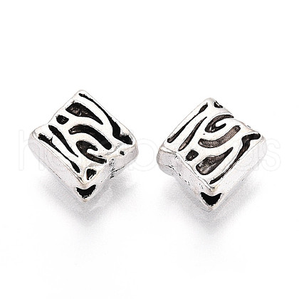 Tibetan Style Alloy Beads TIBE-N013-08AS-1