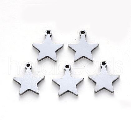 Tarnish Resistant 304 Stainless Steel Charms STAS-N092-50-1