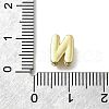 Brass Micro Pave Cubic Zirconia Letter Multi-Strand Links KK-D295-32G-14-3