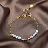 Natural Pearl Beaded Bracelet with 925 Sterling Silver Paperclip Chains BJEW-Z025-06G-4