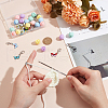 35Pcs Butterfly & Flower DIY Knitting Tool Sets HJEW-NB00055-3