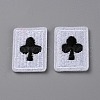 Playing Card Theme Polyester Embroidery Cloth Iron on/Sew on Patches PATC-WH0001-113A-1