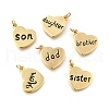 Brass Enamel Pendants KK-D362-03G-1