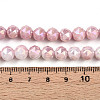 Electroplate Glass Beads Strands GLAA-N010-8mm-07-4
